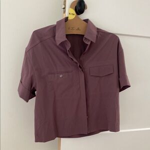 Athleta Mauve Short Sleeve Shirt